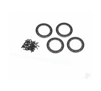 Traxxas Beadlock rings, Black (1.9in) (Aluminium) (4 pcs) / 2x10 CS (48) TRX8169T