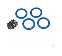 Traxxas Beadlock rings, Blue (2.2in) (Aluminium) (4 pcs) / 2x10 CS (48) TRX8168X
