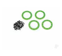 Traxxas Beadlock rings, Green (1.9in) (Aluminium) (4 pcs) / 2x10 CS (48) TRX8169G
