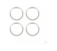 Traxxas Beadlock Rings Machined Aluminium Silver Set of 4 TRX10276-SLVR