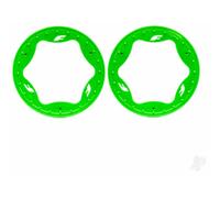 Traxxas Beadlock Rings Rear 3.9 Inch Green RC Sand Car Pair TRX10977-GRN