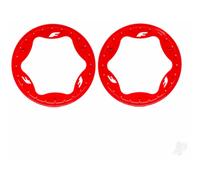 Traxxas Beadlock Rings Rear 3.9 Inch Red Pro Scale Sand Car TRX10977-RED