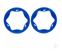 Traxxas Beadlock Rings Rear Blue 4.3 Inch Pair RC Sand Car TRX10948-BLUE
