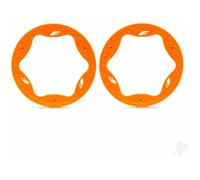 Traxxas Beadlock rings, rear, orange (4.3") (2) TRX10948-ORNG