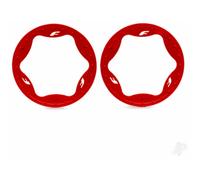 Traxxas Beadlock rings, rear, red (4.3") (2) TRX10948-RED