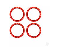 Traxxas Beadlock rings, red (machined aluminium) (4) TRX10276-RED