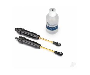 Traxxas Big Bore shocks (XX-Long) (Hard-anodised & PTFE-coated T6 aluminium) (assembled with TiN shafts) without springs (Rear) (2 pcs) TRX2662