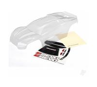 Traxxas Body, E-Revo (Clear, requires painting)/window, grille, lights decal sheet TRX8611