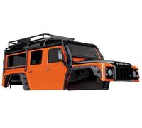 Traxxas Body, Land Rover Defender, adventure Orange (complete ExoCage TRX8011A