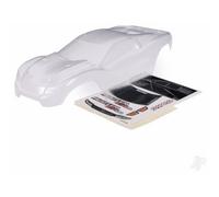 Traxxas Body, Rustler 4X4 (Clear, requires painting) / window, grille, lights decal sheet TRX6740