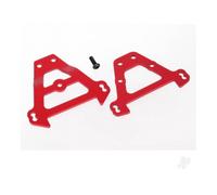 Traxxas Bulkhead Tie Bars Front and Rear Red Anodised Aluminium TRX5323R