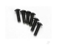 Traxxas Button Head Machine Screws 4x14mm Hex Drive Black Pack of 6 TRX3938