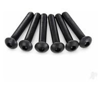 Traxxas Button-Head Machine Screws 4x25mm M4 Hex Drive Black TRX2596
