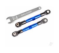 Traxxas Camber links, front (Tubes Blue-anodised, 7075-T6 aluminium, stronger than Titanium) (2) (assembled with rod ends and hollow balls) / aluminium wrench (1) (fits Drag Slash) TRX2444X