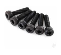 Traxxas Cap Head Machine Screws 2x8mm Hex Drive Black Pack of 6 TRX2564
