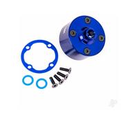 Traxxas Carrier, differential (aluminium, Blue-anodised) / differential bushing / ring gear gasket / 3x10mm CCS (4 pcs) TRX9581X