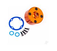 Traxxas Carrier, differential (aluminium, Orange-anodised) / differential bushing / ring gear gasket / 3x10mm CCS (4 pcs) TRX9581T