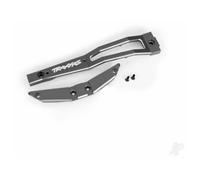 Traxxas Chassis brace, front, 6061-T6 aluminium (Grey-anodised / 2.5x6mm CCS (with threadlock) (2 pcs) TRX10221-GRAY