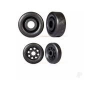 Traxxas Drag Slash Wheelie Bar Wheel Set Black TRX9461