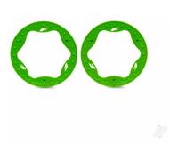 Traxxas Front Beadlock Rings 3.5 Inch Green Pro Scale Sand Car Pair TRX10976-GRN