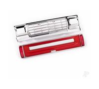 Traxxas Front Grille Red Tailgate Panel LED Lenses TRX-4M F-150 TRX9819-RED