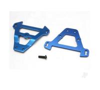 Traxxas Front Rear Bulkhead Tie Bars Blue Anodised Aluminium TRX5323