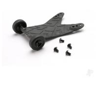 Traxxas Jato Wheelie Bar Rear Skid Assembled Black TRX5584