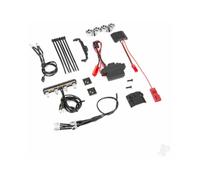 Traxxas LED light kit, 1:16th Summit (power supply, Chrome lightbar, roof light harness (4 Clear, 2 Red), chassis harness (4 Clear, 2 Red), wire ties, mounts) TRX7285A