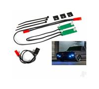 Traxxas LED light set, front, complete (Blue) (includes light harness, power harness, zip ties (9)) TRX9496X