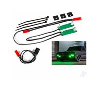 Traxxas LED light set, front, complete (Green) (includes light harness, power harness, zip ties (9)) TRX9496G