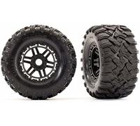 Traxxas Tire Rim Mounted Rim Black Maxx All Terrain