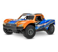 TRAXXAS Mini Slash 4x4 RTR, Remote Control Car for Beginners, Mini Scale Orange with TQ BL-2s System, USB-C Charger and 2s LiPo Battery