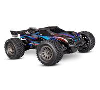 TRAXXAS MINI-XRT 1/16 Monster Truck, 4x4 Brushless RTR RC Car, Blue, Waterproof, with TQi Remote Control and TSM