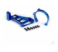 Traxxas Motor mounts (front & rear) (Blue-anodised 6061-T6 aluminium) / 3x10mm CCS (with threadlock) (4) / 4x12mm BCS (with threadlock) (2) (for use with #3483 motor) TRX10262-BLUE