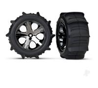 Traxxas Paddle RC Tyres 2.8 Assembled Glued All-Star Black Chrome TRX3776