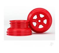 Traxxas RC Wheels Dual Profile Beadlock 1.8 Inner 1.4 Outer SCT Red TRX7673R