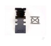 Traxxas Rear Skid Plate Black Plastic Stainless Steel TRX4938