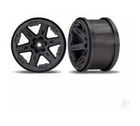 Traxxas RXT 2.8 Inch RC Wheels Charcoal Grey Black Chrome 1/10 4WD TRX6772