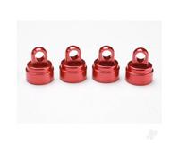 Traxxas Shock Caps Aluminium Red Anodised 4 pcs Ultra Shocks TRX3767X