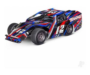 Traxxas Slash Modified BL-2S 1:10 2WD RTR Dirt Oval Racer, Red (+ TQ 2-ch, BL-2S, 3300kV, 2S LiPo, USB-C Charger) TRX104354-74-RED