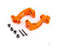 Traxxas Sledge Caster Blocks C-Hubs Orange Anodised Aluminium TRX9532T