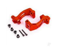 Traxxas Sledge Caster Blocks C-Hubs Red Anodised Aluminium TRX9532R