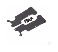 Traxxas Sledge Suspension Arm Covers Rear Black Pair TRX9634