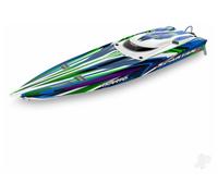 Traxxas Spartan SR 1/10 36in 6S Brushless RC Race Boat Green TRX103076-4-GRN