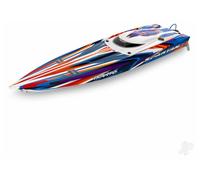Traxxas Spartan SR VXL 1:10 36in Electric Brushless Race Boat, Orange (+ TQi 2-ch, TSM, VXL-6s marine, Velineon 540XL, Self Righting) TRX103076-4-ORNG