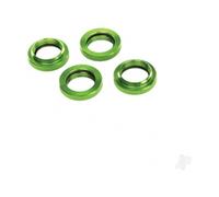 Traxxas Spring retainer (adjuster), Green-anodised aluminium, GTX shocks (4 pcs) (assembled with o-ring) TRX7767G