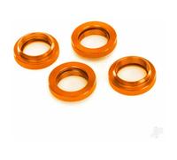 Traxxas Spring retainer (adjuster), Orange-anodised aluminium, GTX shocks (4 pcs) (assembled with o-ring) TRX7767-ORNG