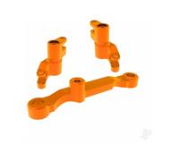 Traxxas Steering bellcranks, draglink (Orange-anodised 6061-T6 aluminium), 3x13mm SS (with threadlock) (2), 3x12mm BCS (with threadlock) (2), 5x8x2.5mm ball bearings (2), 5x10x4mm ball bearings (2) TR