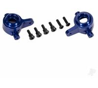 Traxxas Steering blocks, 6061-T6 aluminium (blue-anodised), left & right (for use with #9080 upgrade kit) TRX9064-BLUE