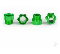 Traxxas Stub axle nut, aluminium (Green-anodised) (4) TRX8886G